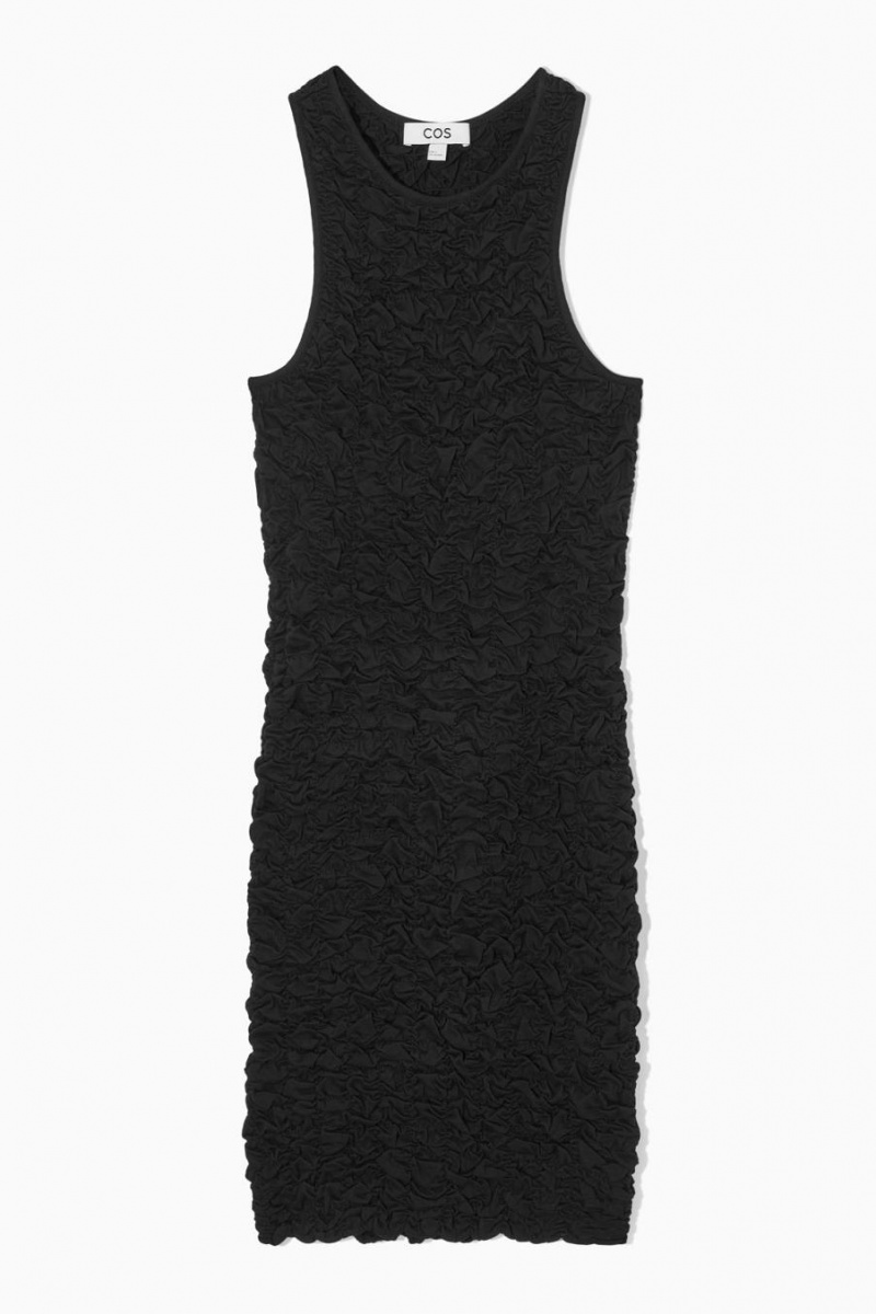 Vestido COS Smocked Tank Mujer Negros | 13872FDQW