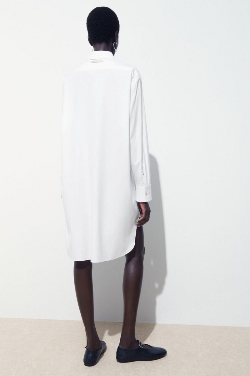 Vestido COS The Minimal Shirt Mujer Blancos | 56801BRIO