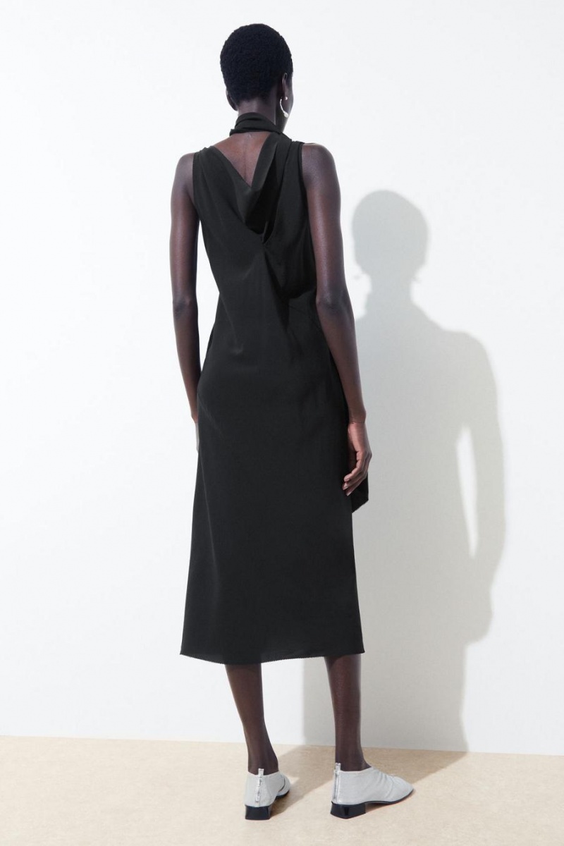 Vestido COS The Silk Scarf Mujer Negros | 69850VLKX