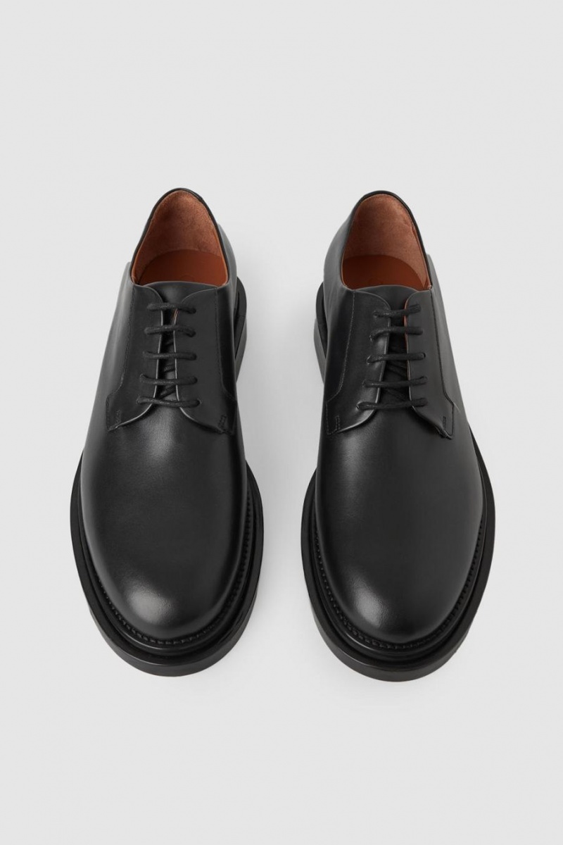 Zapatos Derby COS Cuero Hombre Negros | 67392YVWU